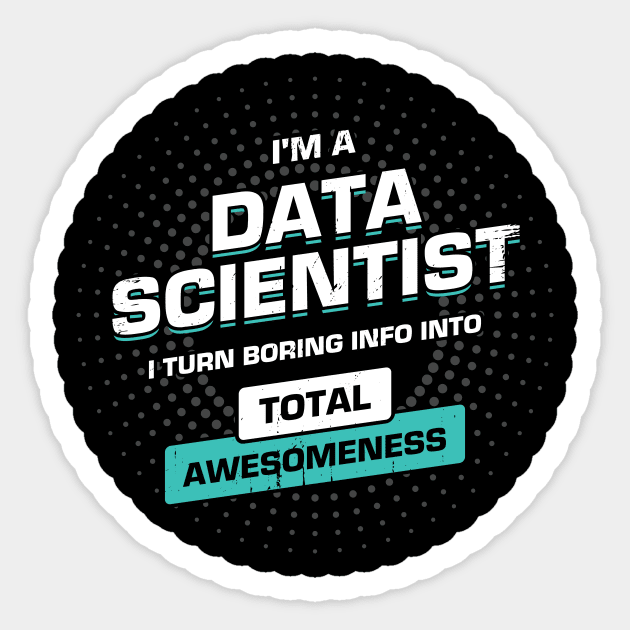 Data Science Scientist Gift Sticker by Dolde08